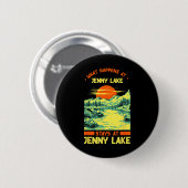 Fishing Boating Camping Lake Vacation Jenny Lake 缶バッジ (正面&裏面)
