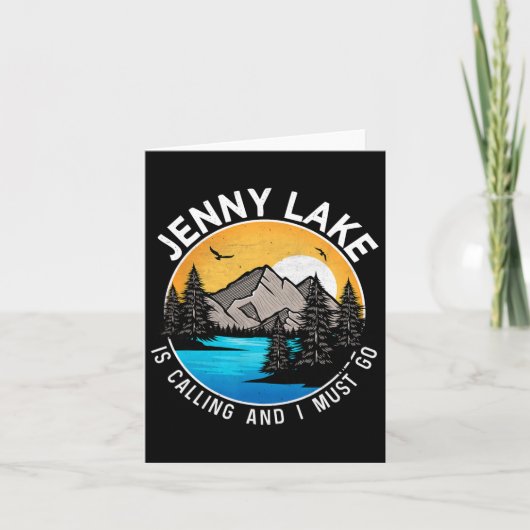 Fishing Boating Camping - Lakeview Jenny Lake  カード (正面)