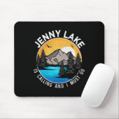 Fishing Boating Camping - Lakeview Jenny Lake  マウスパッド (マウス)