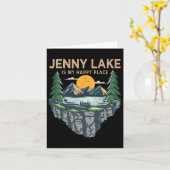 Fishing Boating Camping - My Happy Place Jenny Lak カード (黄色い花)