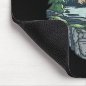 Fishing Boating Camping - My Happy Place Jenny Lak マウスパッド (コーナー)