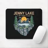 Fishing Boating Camping - My Happy Place Jenny Lak マウスパッド (マウス)