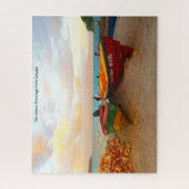Fishing boats on a Jamaica beach. Jigsaw Puzzle ジグソーパズル (縦)