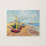 Fishing Boats on the Beach at Saintes-Maries ジグソーパズル<br><div class="desc">Please visit my store for more interesting design and more color choice. => zazzle.com/iwheels*</div>