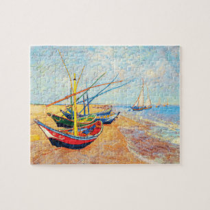 Fishing Boats on the Beach at Saintes-Maries ジグソーパズル