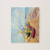 Fishing Boats on the Beach at Saintes-Maries ジグソーパズル (縦)