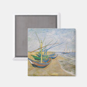 Fishing Boats | Vincent Van Gogh マグネット (正面/裏面)
