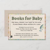 Fishing Boy Book Request Card for Baby エンクロージャーカード (正面/裏面)