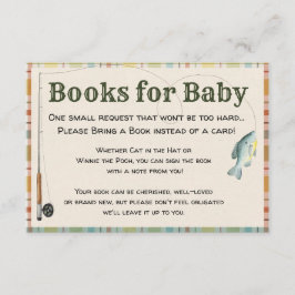 Fishing Boy Book Request Card for Baby エンクロージャーカード
