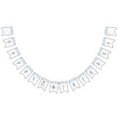 Fishing Boy Float Buoy Happy 1st Birthday  バンティングフラッグ (全)