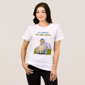 Fishing Buddy – Labrador Retriever Edition トライブレンドＴシャツ (正面全面)