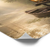 Fishing Cabin in The Louisiana Bayou ポスター (角)