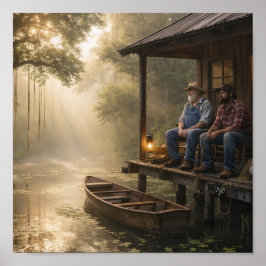 Fishing Cabin in The Louisiana Bayou ポスター