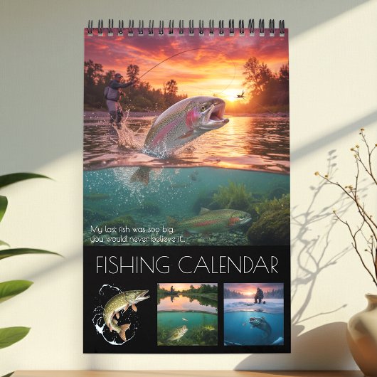 Fishing Calendar 2026 / Fish Photo Calendar カレンダー