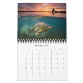  Fishing Calendar 2026 / Pro, Fish Photo Calendar カレンダー (2月 2026)