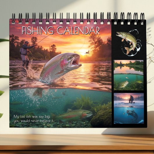  Fishing Calendar 2026 / Pro, Fish Photo Calendar カレンダー