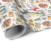 Fishing Christmas  ラッピングペーパー (ロールコーナー)