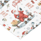 Fishing Christmas themed  ショートテーブルランナー (コーナー)