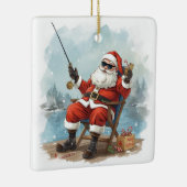 Fishing Christmas Themed  セラミックオーナメント (右)