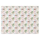 Fishing Christmas themed with Santa Claus テーブルクロス (正面(横))