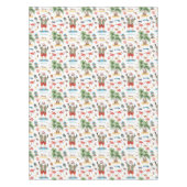 Fishing Christmas themed with Santa Claus テーブルクロス (正面)