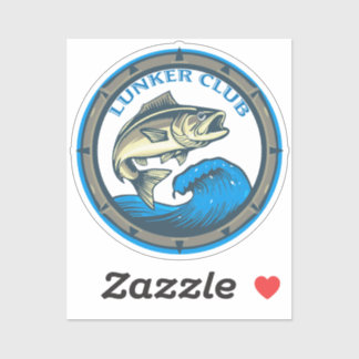 Fishing Club Logo "Lunker Club" シール