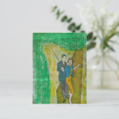 Fishing Couple from 1930s era collage ポストカード (スタンド正面)