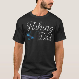 Fishing Dad (36) cute fish hunting  Tシャツ