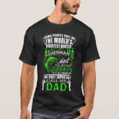 Fishing Dad (9) love Tシャツ (正面)