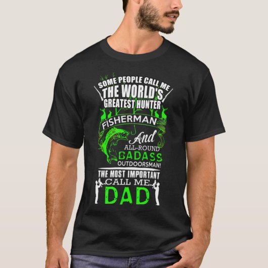 Fishing Dad (9) love  Tシャツ (正面)