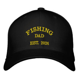 Fishing Dad Est. 2026 | 刺繍デザイン 刺繍入りキャップ