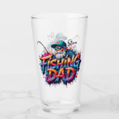 Fishing Dad Fish Graffiti Glass タンブラーグラス (裏面)