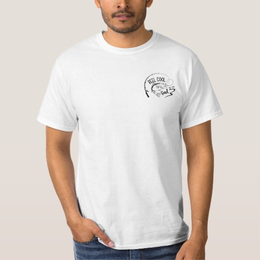 FISHING DAD | REEL COOL DAD | 父の日 Tシャツ (正面)