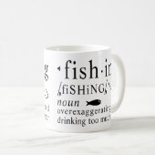 Fishing Definition Beer Exaggeration Hooks Humor コーヒーマグカップ (正面右)
