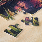 Fishing Escape Peaceful Lake Sunset ジグソーパズル (側面)