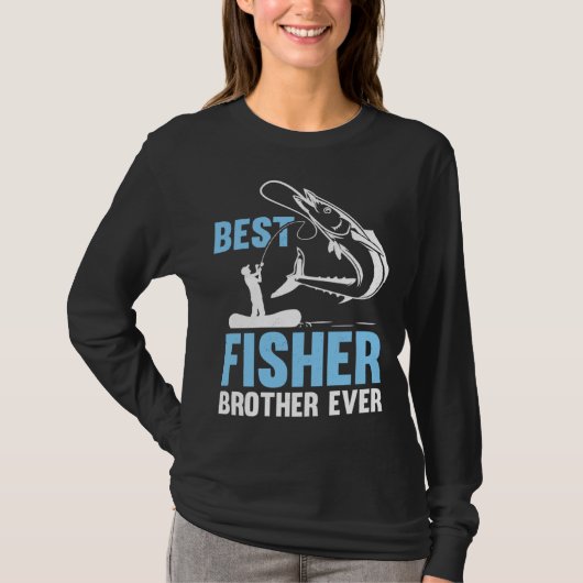 Fishing Fisherman Brother Fisher Fish 1 Tシャツ (正面)