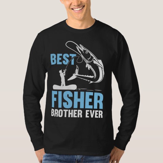 Fishing Fisherman Brother Fisher Fish  1 Tシャツ (正面)