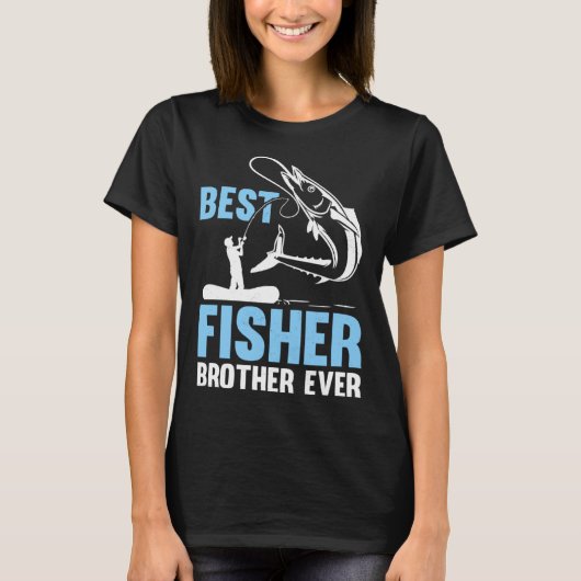 Fishing Fisherman Brother Fisher Fish  1 Tシャツ (正面)