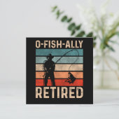 Fishing Fisherman Ofishally Retired Retirement Vin 招待状 (スタンド正面)