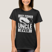 Fishing Fisherman Uncle Fisher Fish Tシャツ (正面)