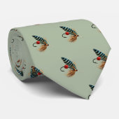 Fishing Flies Freshwater Fisherman Neck Tie ネクタイ (ロール)