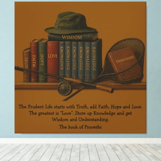 Fishing for Understanding  キャンバスプリント (インサイチュ (ウッドフロア))