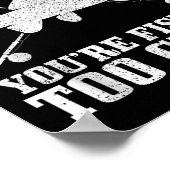 Fishing Funny Fishing Too Close Trout Fisherman Gi ポスター (角)