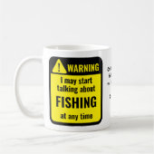Fishing Funny Personalized コーヒーマグカップ (左)