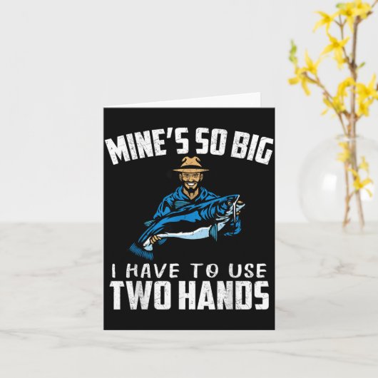 Fishing Funny Shirt Sarcasm Quotes Joke Hobbies Hu カード (黄色い花)