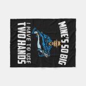 Fishing Funny Shirt Sarcasm Quotes Joke Hobbies Hu フリースブランケット (正面(横))