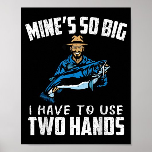 Fishing Funny Shirt Sarcasm Quotes Joke Hobbies Hu ポスター (正面)