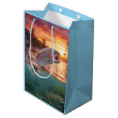 Fishing Gift Back, Rainbow Trout / Fish ミディアムペーパーバッグ (裏面アングル)