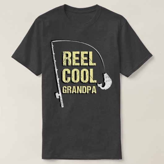 Fishing Grandpa Funny Dad Fathers Day Gift Fisher Tシャツ (デザイン正面)