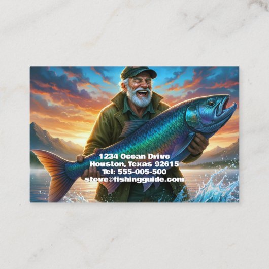 Fishing Guide Big Fish Catch Lake 名刺 (裏面)